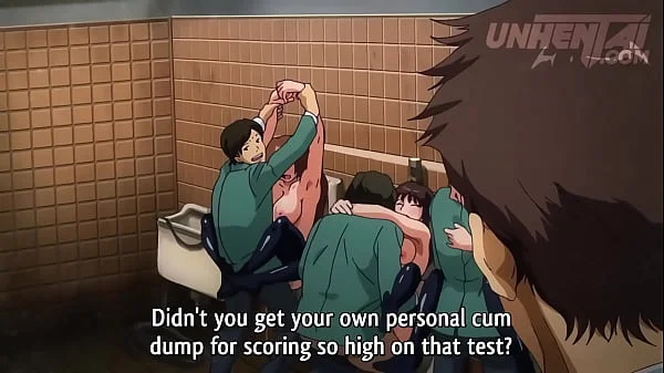 COLLEGE BATHROOM ORGY - Hentai