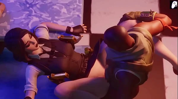 (4K) Fortnite girls suck dick and fuck hard with their firm ass to get filled with cum | Hentai 3D