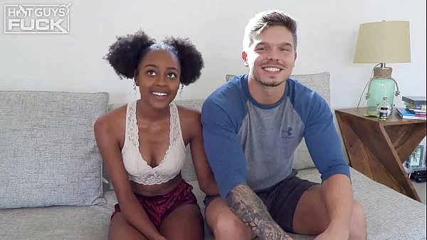 Ebony Babe Destiny Treats Raphael By Shoving His Cock Down Her Throat!