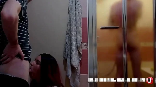 Wife cheats on her husband while he is in the shower