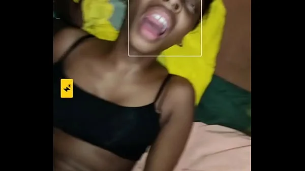 Ebony teen screaming from 12inch